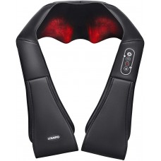 Naipo Shiatsu Back and Neck Massager with Heat Deep Kneading Massage for Neck, Back, Shoulder, Foot and Legs, Use at Home, Car, Office