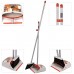 Broom and Dustpan/Broom with Dustpan Combo Set,Standing Dustpan Dust Pan with Long Handle 40"/52" for Home Kitchen Room Office Lobby Indoor Floor Cleaning Broom Dustpan Set Upright
