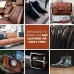 Dark Brown Leather Recoloring Balm - Leather Repair Kits for Couches - Leather Restorer for Couches Brown Car Seat, Boots - Cream Leather Repair for Upholstery - Refurbishing Dark Brown Leather Dye