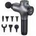 Massager Gun Deep Tissue Percussion Muscle Massage for Pain Relief, Super Quiet Portable Neck Back Body Relaxation Electric Drill Sport Massager Brushless Motor with 7 Attachment 5 Speeds Mebak3
