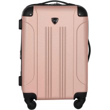 Travelers Club 20" Chicago Expandable Spinner Carry-On Luggage, Rose Gold